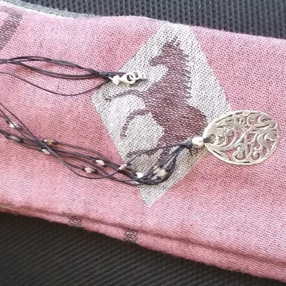 Silpada Corded, Sterling Silver Pendant Necklace